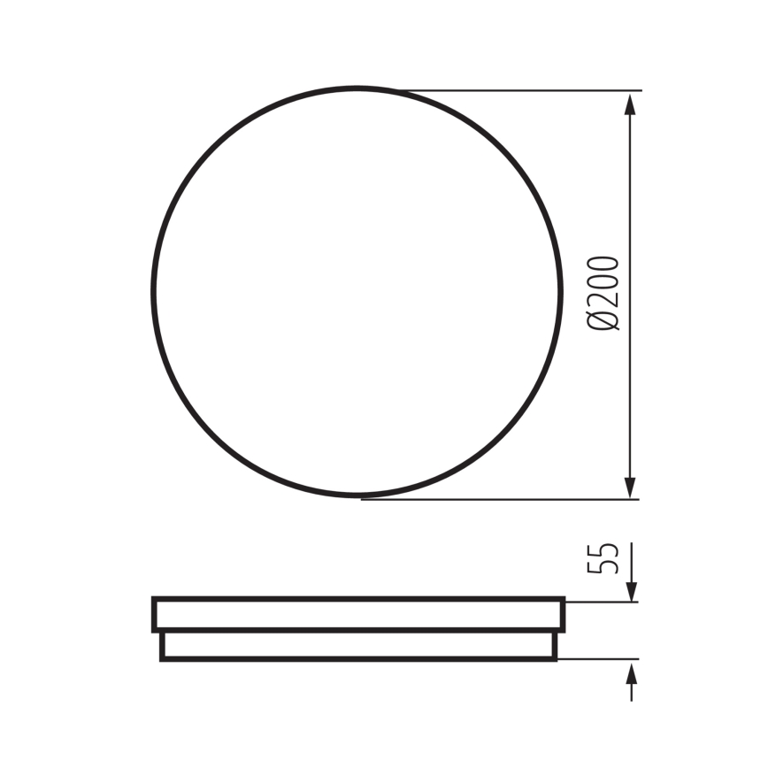 LED Venkovní stropní svítidlo BENO E LED/20W/230V 3000/4000/6500K pr. 20 cm IP65 bílá