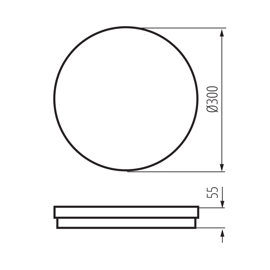 LED Venkovní stropní svítidlo BENO E LED/30W/230V 3000/4000/6500K pr. 30 cm IP65 bílá