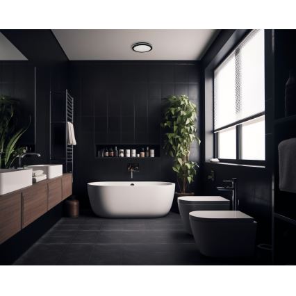 LED Venkovní stropní svítidlo BENO E LED/30W/230V 3000/4000/6500K pr. 30 cm IP65 černá