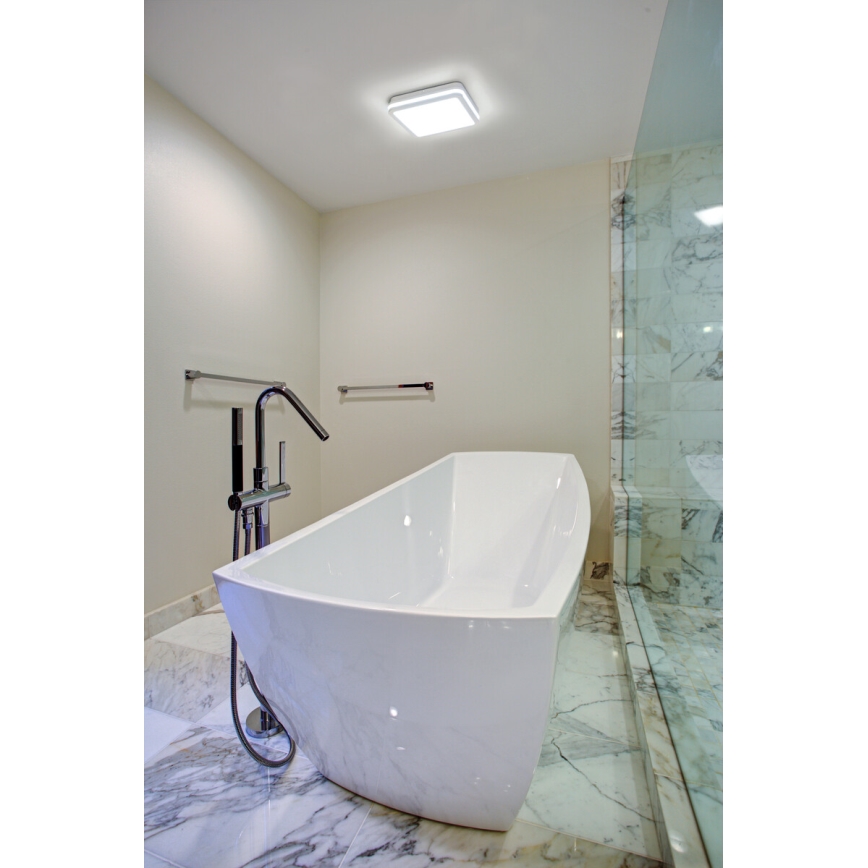 LED Venkovní stropní svítidlo BENO LED/12/18W/230V 3000/3500/4000K IP65 bílá hranatý