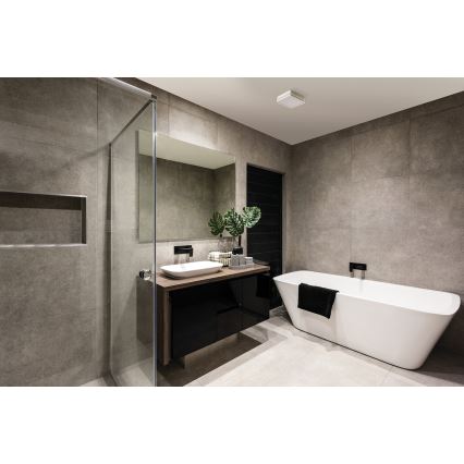 LED Venkovní stropní svítidlo BENO LED/12/18W/230V 3000/3500/4000K IP65 bílá hranatý
