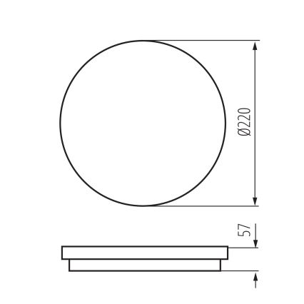 LED Venkovní stropní svítidlo BENO LED/12/18W/230V 3000/3500/4000K IP65 bílá kulatý