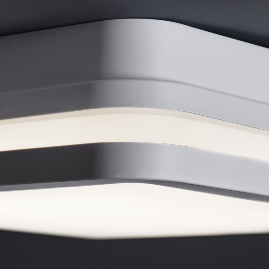 LED Venkovní stropní svítidlo BENO LED/24/30W/230V 3000/3500/4000K IP65 bílá hranatý