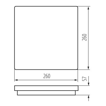 LED Venkovní stropní svítidlo BENO LED/24/30W/230V 3000/3500/4000K IP65 bílá hranatý