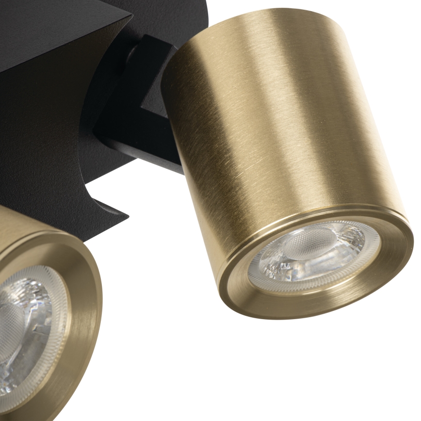 Bodové svítidlo LAURIN 2xGU10/10W/230V mosaz/černá