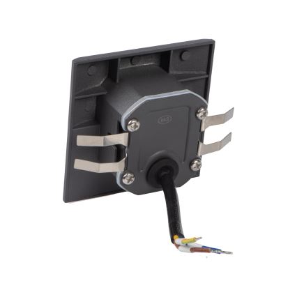 LED Schodišťové svítidlo se senzorem pohybu a soumraku EXIN LED/2,5W/230V 3000K IP65 antracit hranatý