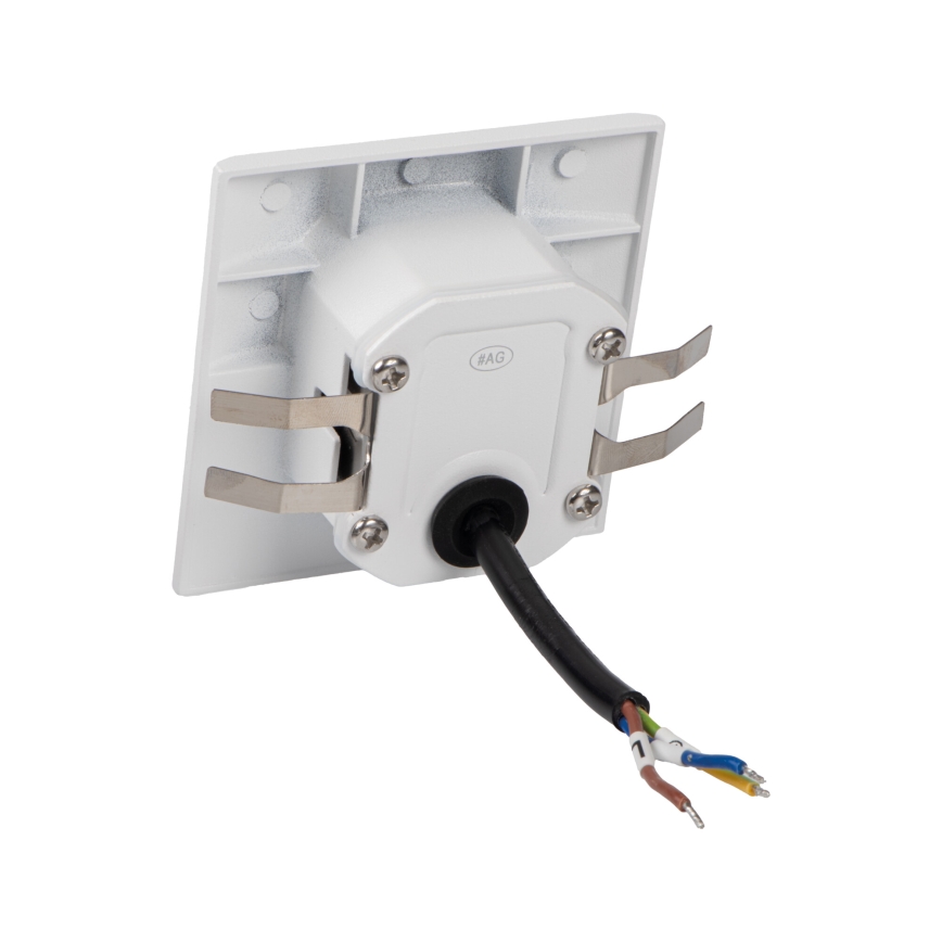 LED Schodišťové svítidlo se senzorem pohybu a soumraku EXIN LED/2,5W/230V 4000K IP65 bílá hranatý