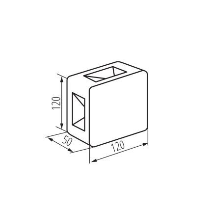 LED Venkovní nástěnné svítidlo REFAZI LED/6W/230V IP54 bílá