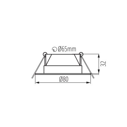 LED Podhledové svítidlo FIZU LED/4W/230V 3000/4000/6500K bílá