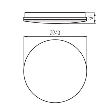 LED Koupelnové stropní svítidlo ENELO LED/10W/230V pr. 24 cm IP44