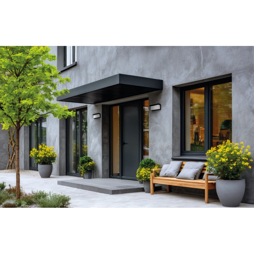 Venkovní nástěnné svítidlo LERTO 1xE27/15W/230V IP54 černá