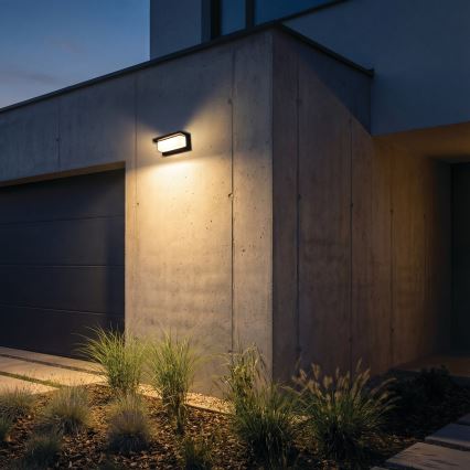 LED Venkovní nástěnné svítidlo LERTO LED/12W/230V IP54 černá