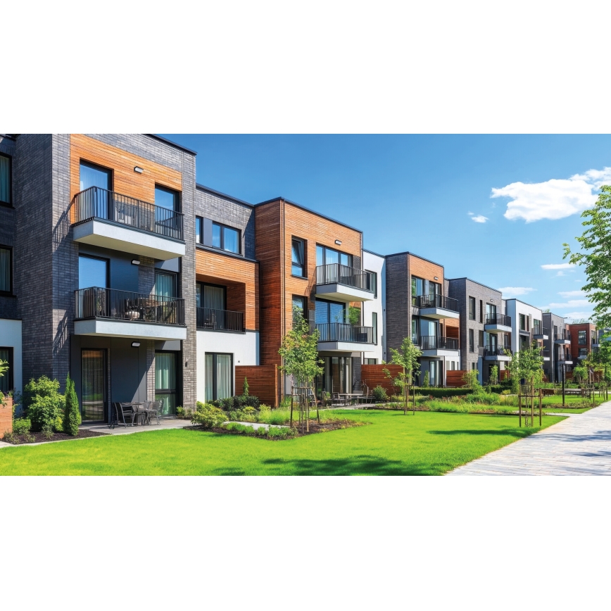 LED Venkovní nástěnné svítidlo LERTO LED/12W/230V IP54 černá