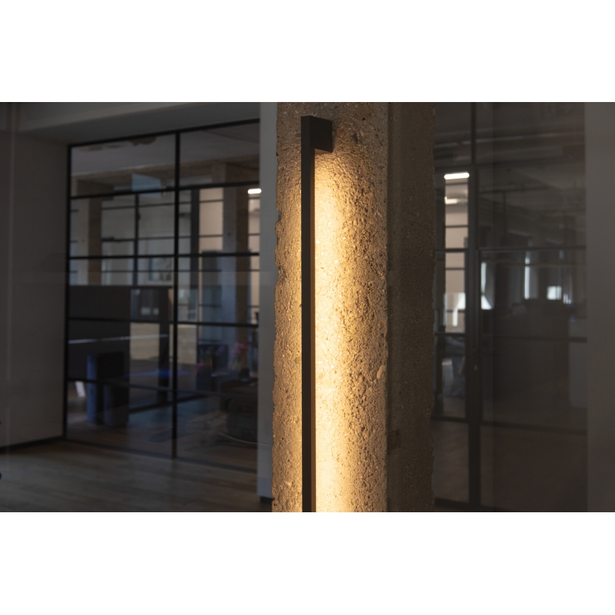 LED Venkovní nástěnné svítidlo YALTE LED/8,5W/230V 3000/4000/6500K 93 cm IP54 černá