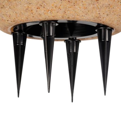 Venkovní lampa STONO 1xE27/15W/230V pr. 20 cm IP65 béžová