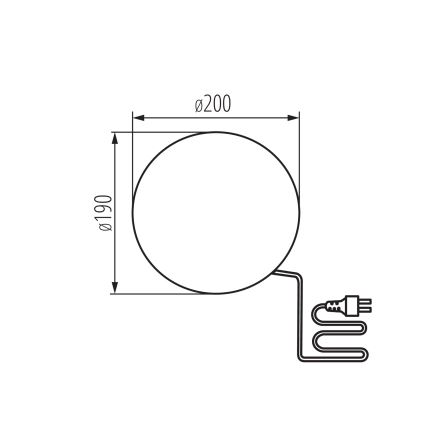 Venkovní lampa STONO 1xE27/15W/230V pr. 20 cm IP65 béžová