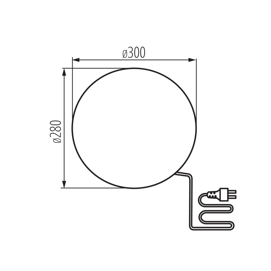 Venkovní lampa STONO 1xE27/20W/230V pr. 30 cm IP65 béžová