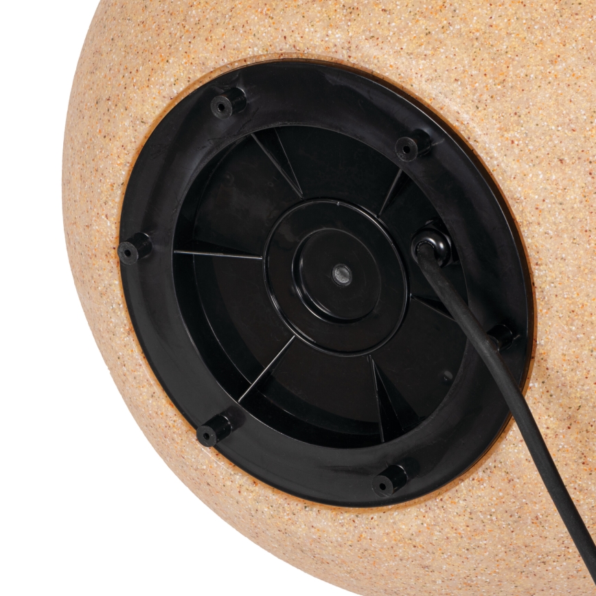 Venkovní lampa STONO 1xE27/20W/230V pr. 50 cm IP65 béžová