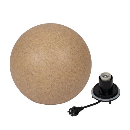 Venkovní lampa STONO 1xE27/20W/230V pr. 50 cm IP65 béžová