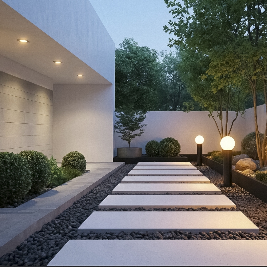 Venkovní lampa se senzorem pohybu a soumraku STONO 1xE27/15W/230V 50 cm IP65 antracit