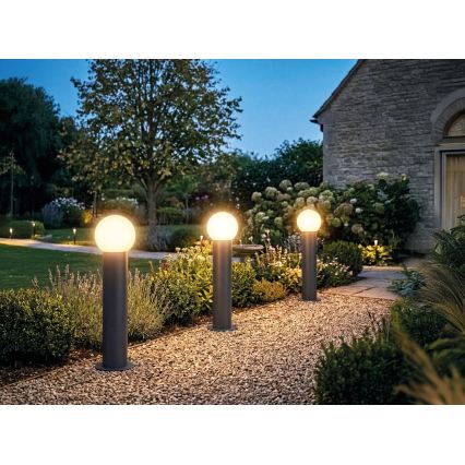 Venkovní lampa STONO 1xE27/15W/230V 80 cm IP65 antracit