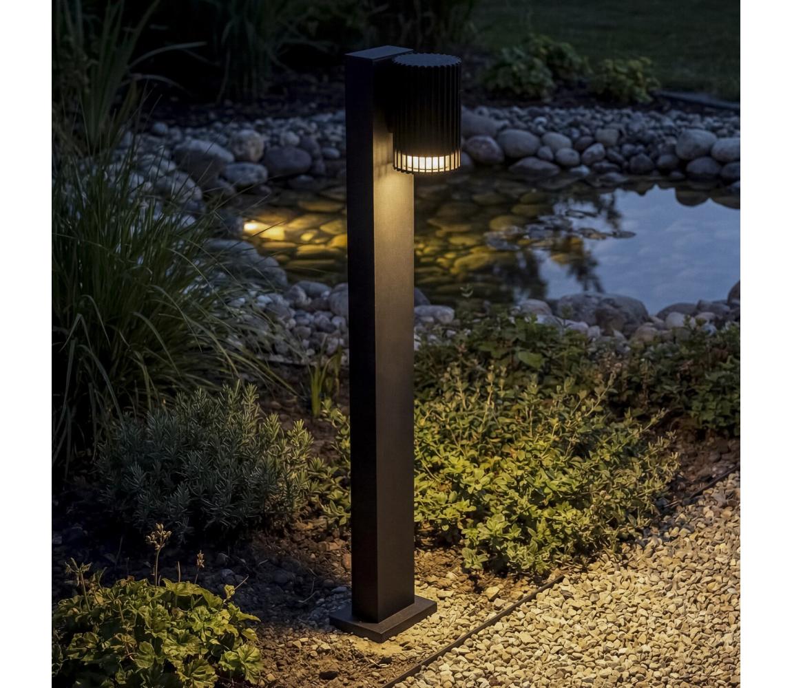 46204 - Venkovní lampa RADILO 1xGU10/11W/230V 50 cm IP44 černá 46204 – Alasans