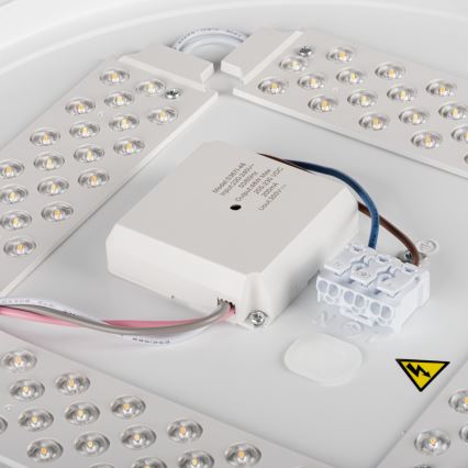 LED Stmívatelné stropní svítidlo LIXAN LED/47W/230V 3000-6500K pr. 38,6 cm bílá/stříbrná + dálkové ovládání
