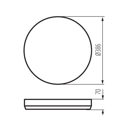LED Stmívatelné stropní svítidlo LIXAN LED/47W/230V 3000-6500K pr. 38,6 cm bílá/černá + dálkové ovládání