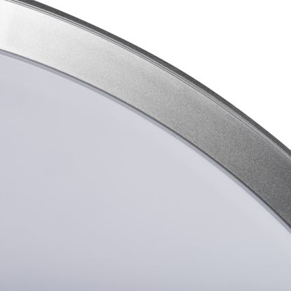 LED Stmívatelné stropní svítidlo LIXAN LED/65W/230V 3000-6500K pr. 48,6 cm bílá/stříbrná + dálkové ovládání