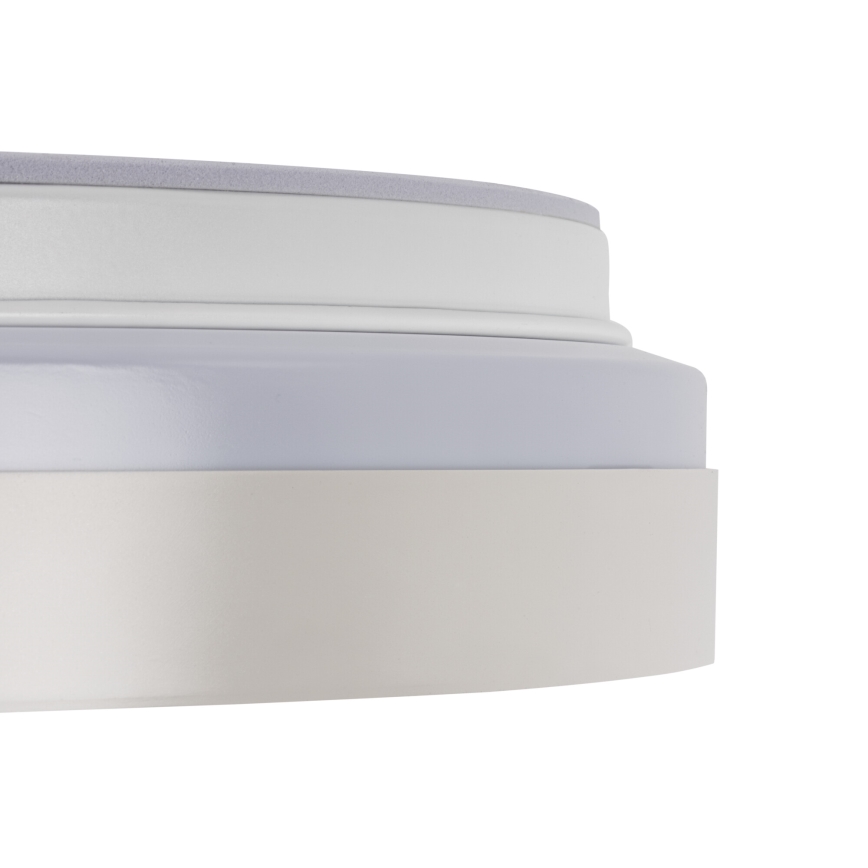 LED Stmívatelné stropní svítidlo LIXAN LED/65W/230V 3000-6500K pr. 48,6 cm bílá/stříbrná + dálkové ovládání