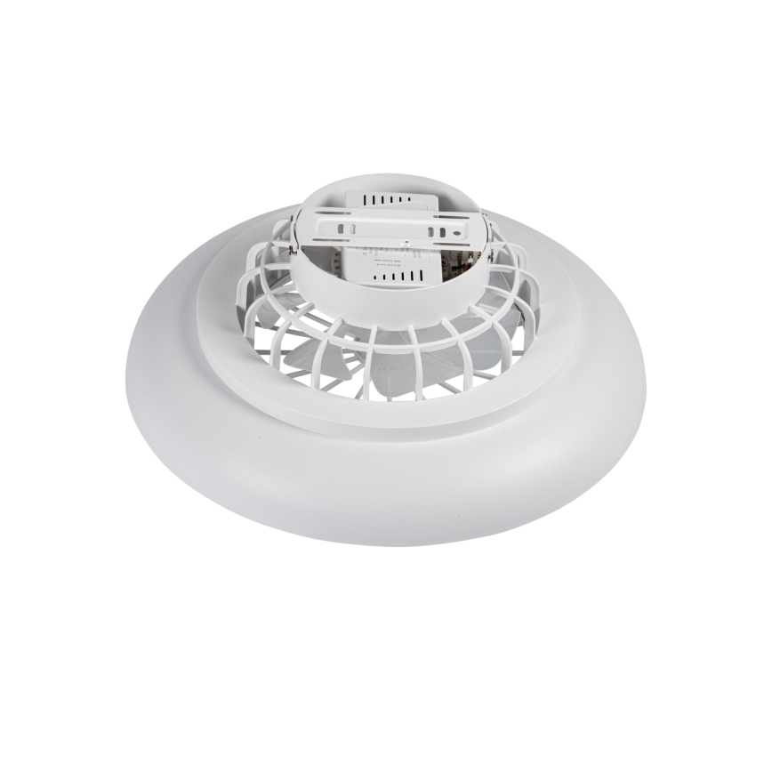 LED RGBW Stmívatelné stropní svítidlo s ventilátorem PLAVE PAN LED/24W/230V 3000-6500K pr. 48,5 cm bílá + dálkové ovládání