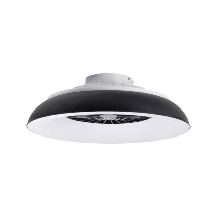 LED RGBW Stmívatelné stropní svítidlo s ventilátorem PLAVE PAN LED/48W/230V 3000-6500K pr. 60 cm černá + dálkové ovládání