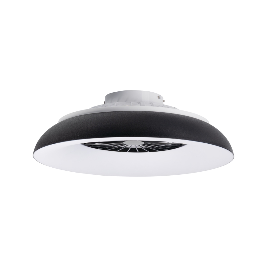 LED RGBW Stmívatelné stropní svítidlo s ventilátorem PLAVE PAN LED/48W/230V 3000-6500K pr. 60 cm černá + dálkové ovládání