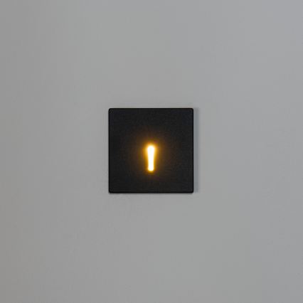 LED Schodišťové svítidlo MAGNIK LED/1,7W/230V 2700/3300/3900/4600/5700K černá hranatý