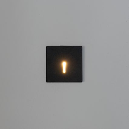 LED Schodišťové svítidlo MAGNIK LED/1,7W/230V 2700/3300/3900/4600/5700K černá hranatý