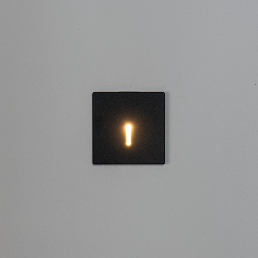 LED Schodišťové svítidlo MAGNIK LED/1,7W/230V 2700/3300/3900/4600/5700K černá hranatý