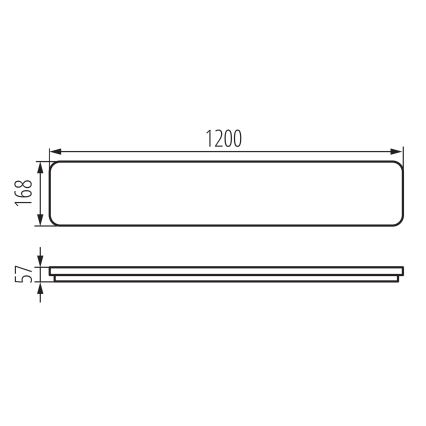 LED Stropní svítidlo LINCEA LED/30/38/45W/230V 3000/4000/6500K IK08 IP40