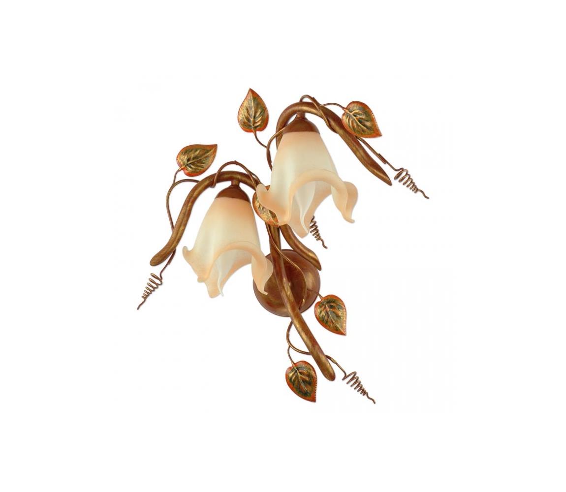 Kemar Kemar BL/K/2 - Nástěnné svítidlo BARBADO 2xE14/60W/230V červená PD234