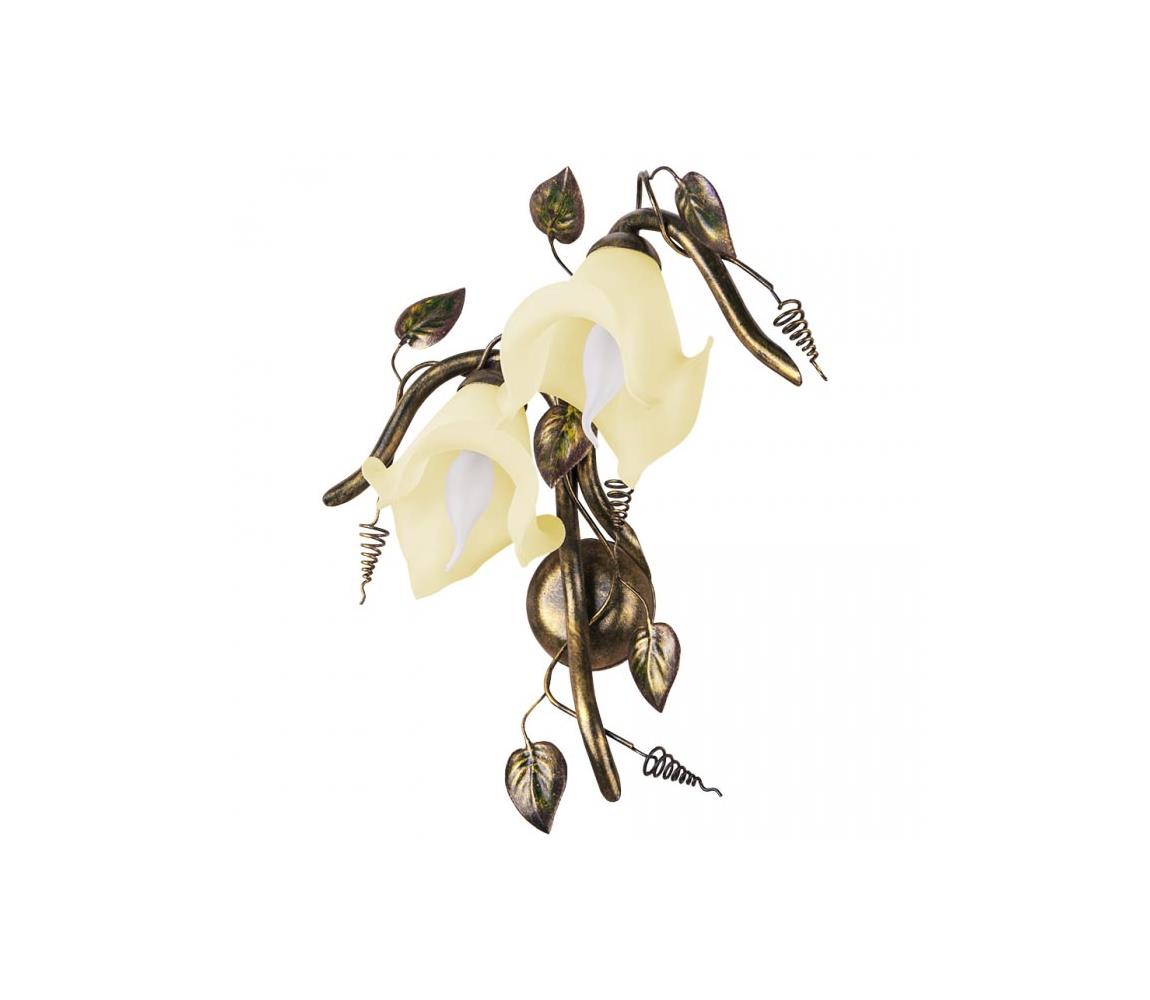 Kemar Kemar BL/K/2 - Nástěnné svítidlo BARBADO 2xE14/60W/230V hnědá PD228