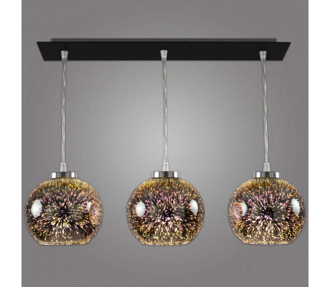 Kemar Kemar NP/3/D3 - Lustr na lanku KULE 3D 3xE27/60W/230V PD503