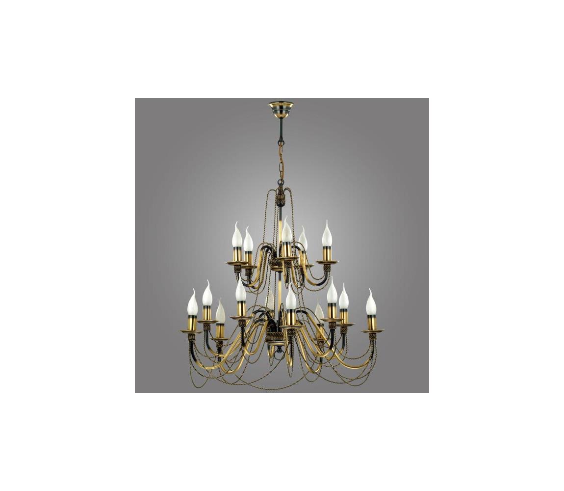 Kemar Kemar P/15 - Lustr PRETO 15xE14/60W/230V PD117