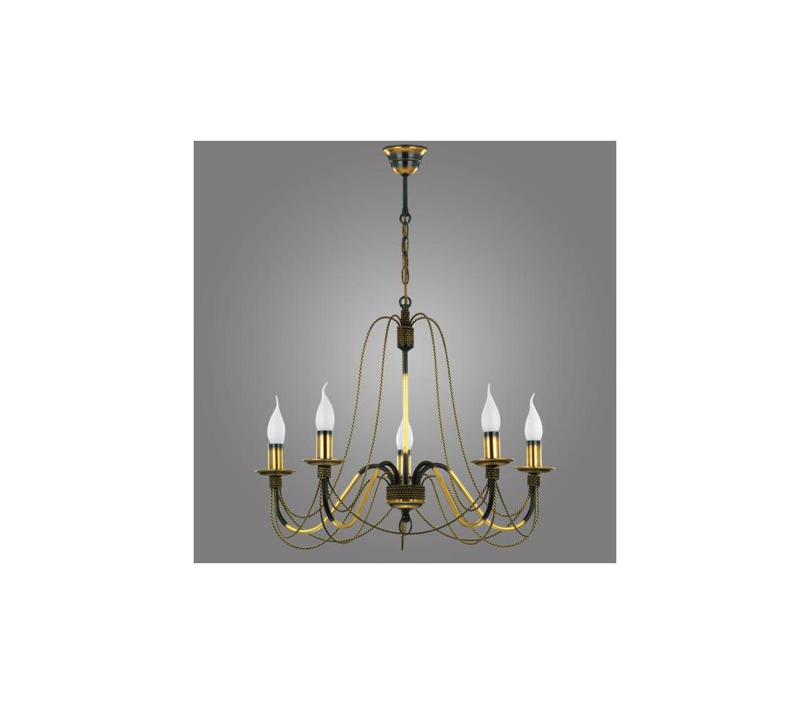 Kemar Kemar P/5 - Lustr PRETO 5xE14/60W/230V PD115