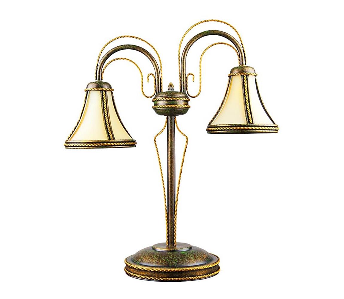 Kemar Kemar T/B/2 - Stolní lampa TANAJA 2xE14/60W/230V zelená 4028
