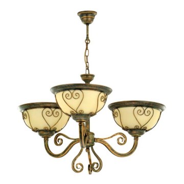 Kemar VE/3/G - Lustr VERDA 3xE27/60W bronz