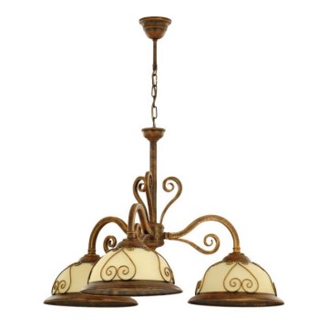 Kemar VE/3 - Lustr VERDA 3xE27/60W bronz