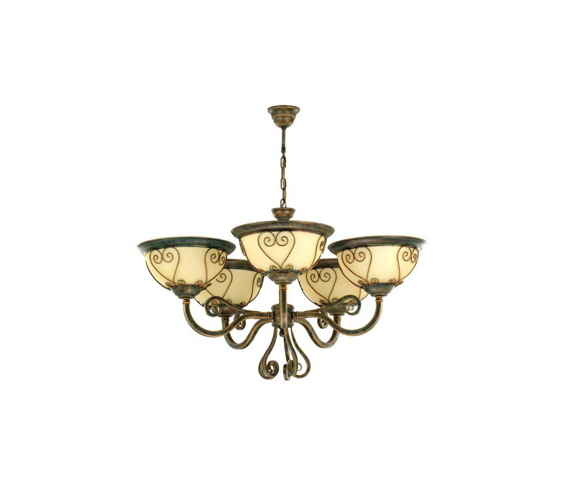 Kemar Kemar VE/5/G - Lustr VERDA 5xE27/60W bronz PD250