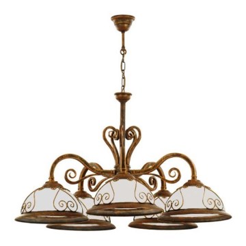Kemar VE/5 - Lustr VERDA 5xE27/60W bronz