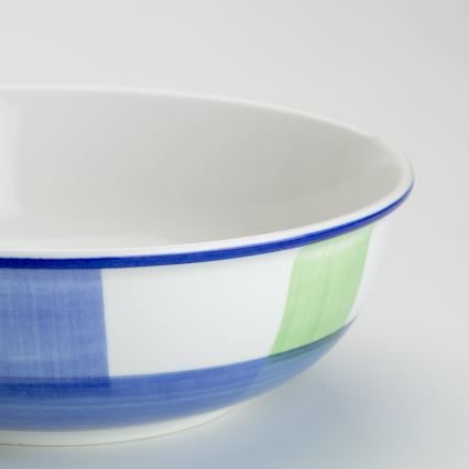 Keramická kompotová miska Lada 23 cm modrá bílá