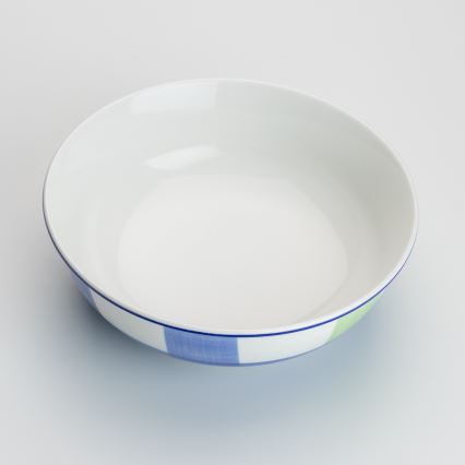 Keramická kompotová miska Lada 23 cm modrá bílá