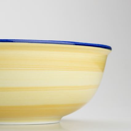 Keramická kompotová miska Lada 23 cm žlutá bílá